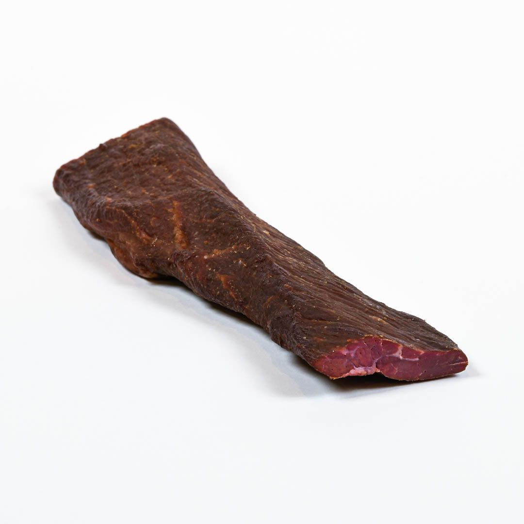 BalkanBeef Keule Trockenfleisch 200g – halal Rindfleisch, traditionell geräuchert, vollmundig im Geschmack, kompakte Portion